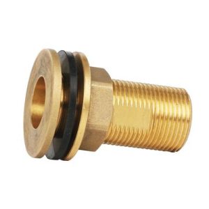 מחבר נחושת למיכל פלסטיק + אטם 3/4"