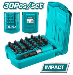 סט 30 יחידות ביטים למברג אימפקט 25 מ"מ TOTAL